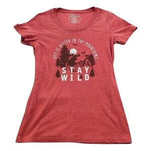 Blended ‘Life is Better in the Mountains - Stay Wild’ Graphic Tee, Medium